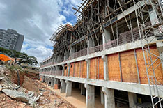 imagem da construção do prédio